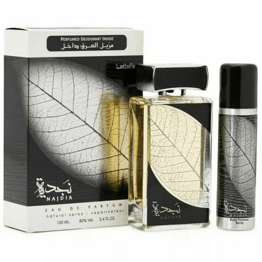 Lattafa Najdia Eau De Parfum 3.4 Fl.oz. + Perfumed Deodorant Inside | Men Fragrance | Birthday Gift