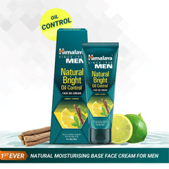 Himalaya Men Natural Bright Oil Control Face Gel Cream, For An Oil-Free, Brighter Look All Day Long | 50gm