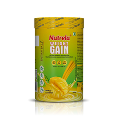 Patanjali Nutrela Weight Gain (Mango Flavour), Free Shaker, With Healthy Weight Gain, 500gm