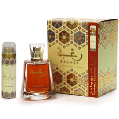 Lattafa Raghba Eau De Parfum 3.4 Fl.oz. + Perfumed Deodorant Inside | Unisex Fragrance