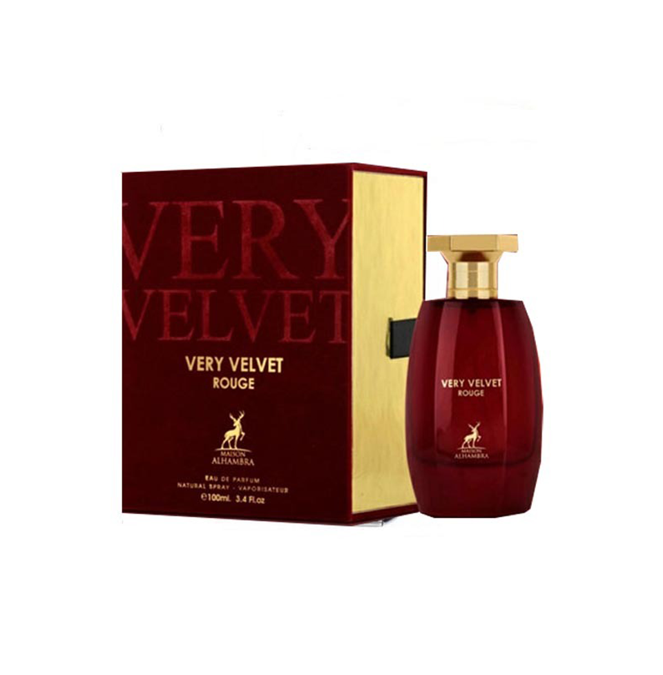 VERY VELVET ROUGE BY MAISON ALHAMBRA EAU DE PARFUM 100ML 3.4 FL.OZ. FOR WOMEN