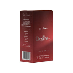 La French Desire Eau De Parfum Spray For Women 100ml 3.4 Fl.oz.