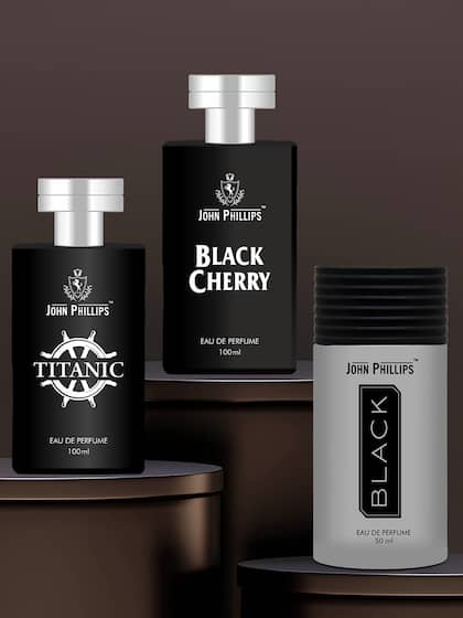 John Phillips Titanic 100ml 3.4 Fl.oz. + Black Cherry 100ml 3.4 Fl.oz. + Black 50ml 1.6 Fl.oz. Eau De Parfumes Pack Of 3 For Unisex