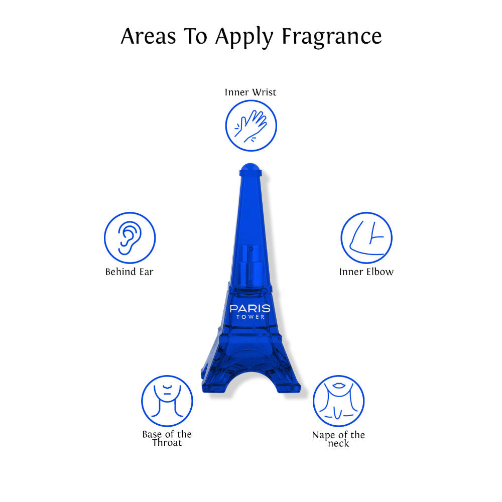 Sweet Heart Blue Paris Tower Eau De Parfum 40ml 1.3 Fl.oz.