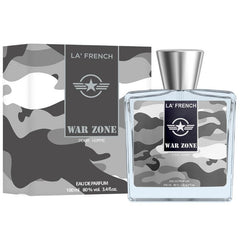 La French War Zone Pour Homme Eau De Parfum 100ml 3.4 Fl.oz. | Long Lasting & Unisex Fragrance