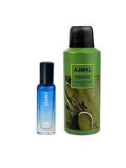 Ajmal Yearn Edp 20ml 0.6 Fl.oz. & Emulse Deodorant 150ml 5 Fl.oz. Party Wear Gift For Men And Women Como Of 2