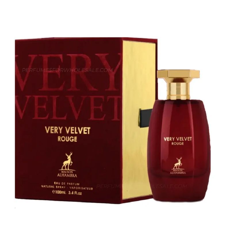 VERY VELVET ROUGE BY MAISON ALHAMBRA EAU DE PARFUM 100ML 3.4 FL.OZ. FOR WOMEN