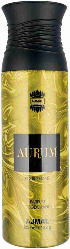 Ajmal Aurum Femme & Sacred Love Deodorant 200ml 6.7 Fl.oz. Each X2 And Aretha Eau De Parfume 50ml 1.6 Fl.oz. For Women