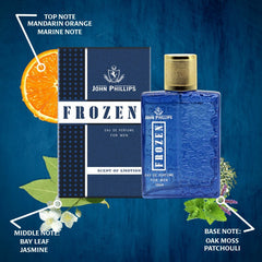 John Phillips Luxury Frozen & Blue Sportz Eau De Perfume 100ml 3.4 Fl.oz. Each Pack Of 2 | For Men