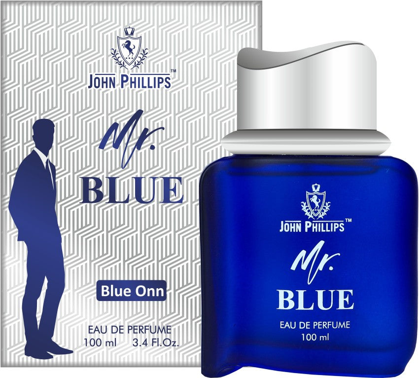 John Phillips Mr. Blue Eau De Perfume 100ml 3.4 Fl.oz. & Smog Deodorant 120ml 4 Fl.oz. | Combo Of 2 For Men