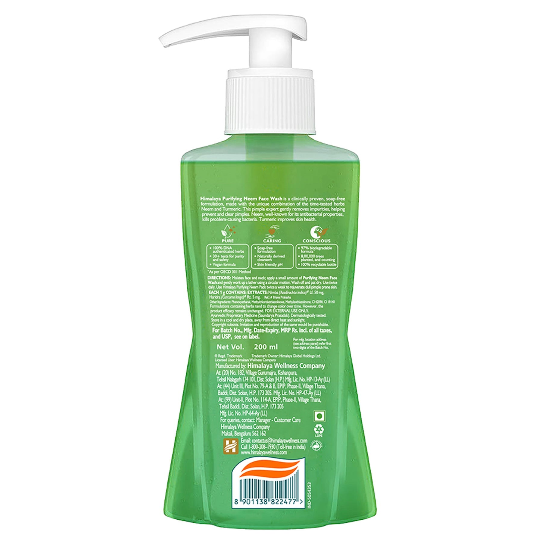 Himalaya Purifying Neem Face Wash, Pimple Expert Gently Removes Impurities, Helps Prevent & Clear Pimples | 200ml