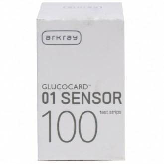 Arkray Glucocard 01 Sensor 100 Strips Pack | Bottle-Pack - Made In India, Japanese Technology