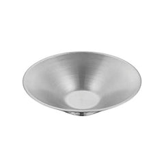 Stainless Steel Conic Hammered Double Wall Salad Bowl - 21cm, Silver | Hammered Salad Katora - Rust Free & Dishwasher Friendly