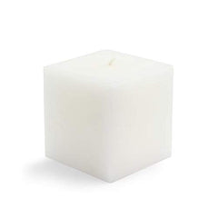 WHITE SQUARE 3 INCH CANDLE | PERFECT FOR RESTURANT & WEDDING DECORATION CANDLES