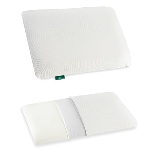 Ultra Slim Pillow, Memory Foam Pillow For Sleeping, White - King Size - 1.5 Inch | Ultra Thin Pillow For Neck Pain Relief | Thin Cervical Pillow For Neck Support, Washable Cover - Pack Of 1