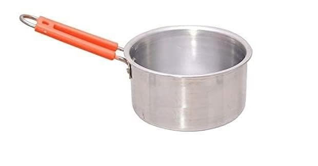 Silver Aluminium Saucepan - 1 Liter | Pure Aluminium Sauce Pan, Tea Pan Or Milk Pan