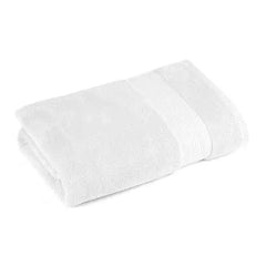 100% Cotton Large Size Bath Towel 500 Gsm | Soft & Absorbent Quick Dry & Durable Bath Towel (White)