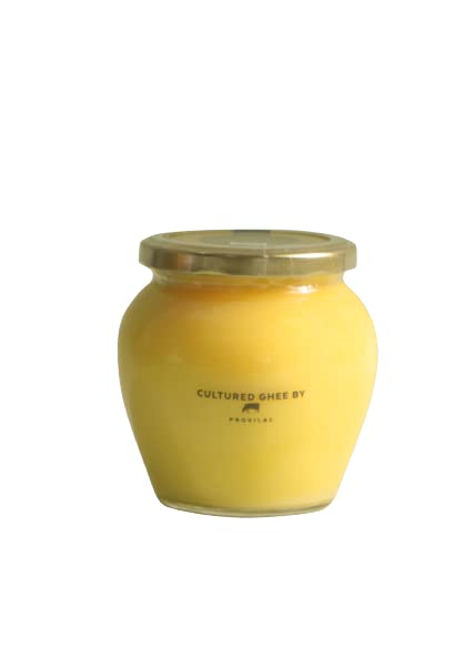Natural Cultured Cow Ghee By Provilac | Rich In Vitamin A, D & K Healthy Vedic Bilona Method Pure Desi Ghee | (500ml) 16.9 Ounce | Jar Pack