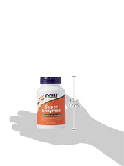 Now Foods Super Enzymes, Blend Of Enzymes That Supports Healthy Digestion | 90 Tablets, 150gm 0.3lbs