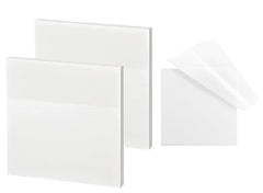 Transparent Sticky Notes (50 Sheets, 7.5x7.5cm) | Waterproof White Sticky Notes For Students