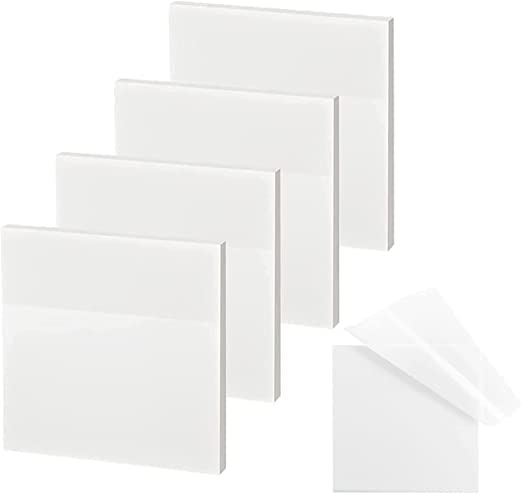 50 Sheets Sticky Paper Book Notes Invisible Sticky Note, Transparent Sticky Notes - 3 X 3 Inch