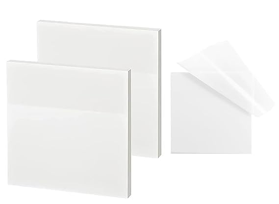 100 Sheets, White Transparent Sticky Note, Self-sticky Note Pads | Perfect For Students
