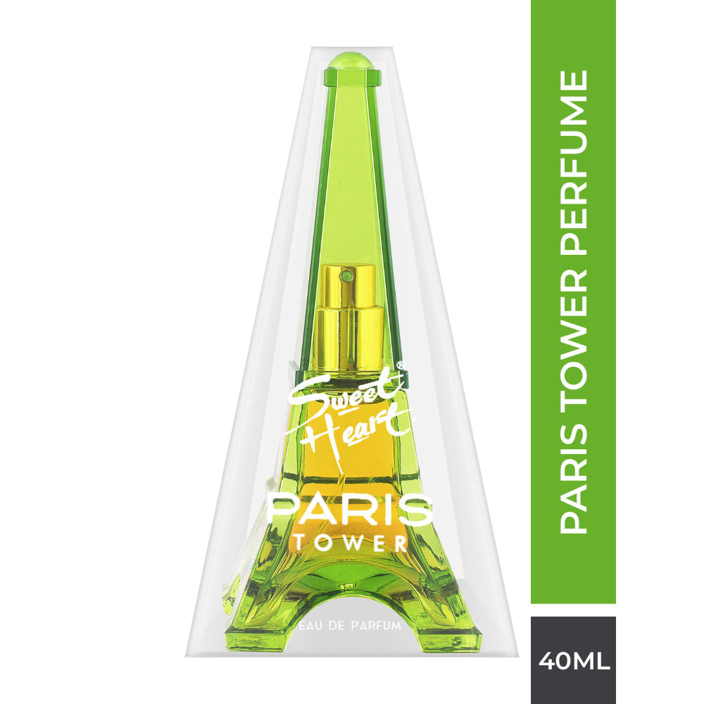 Sweet Heart Light Green Paris Tower Eau De Parfum 40ml 1.3 Fl.oz.