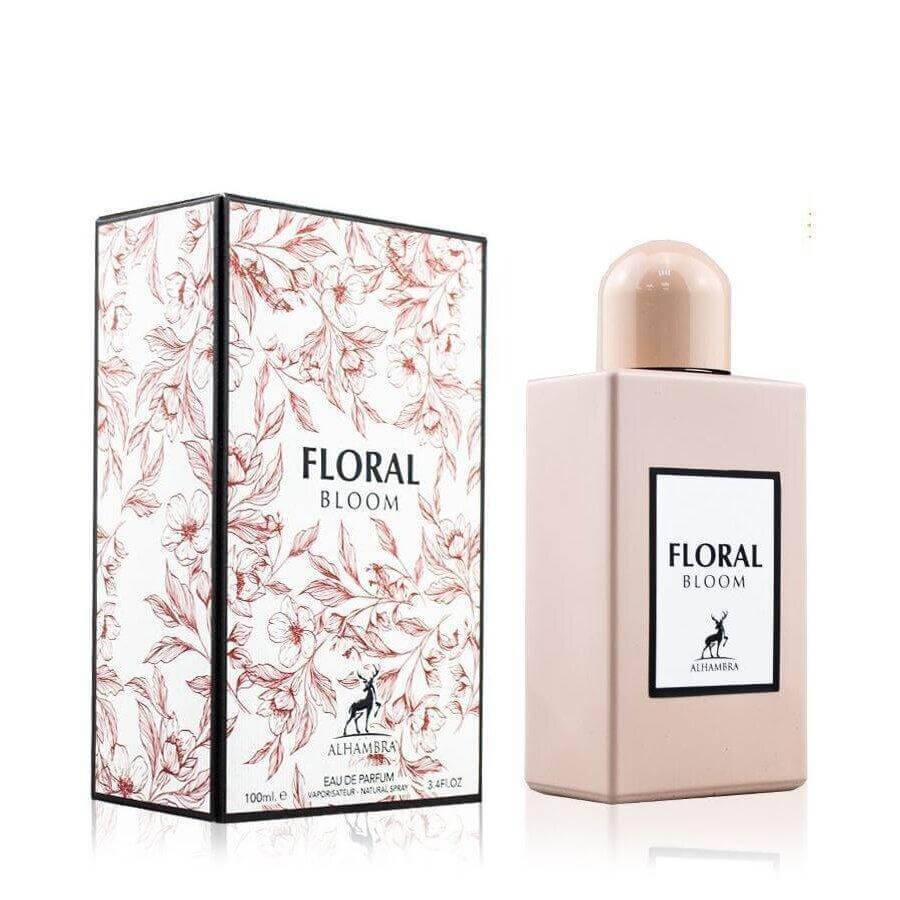 FLORAL BLOOM BY MAISON ALHAMBRA EAU DE PARFUM FOR WOMEN 100ML 3.4 FL.OZ.