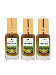 Menjewell Firdaus Attar Perfume 5ml 0.17 Fl.oz. Each Pack Of 3 | Unisex Fragrance | Long Lasting | Alcohol Free