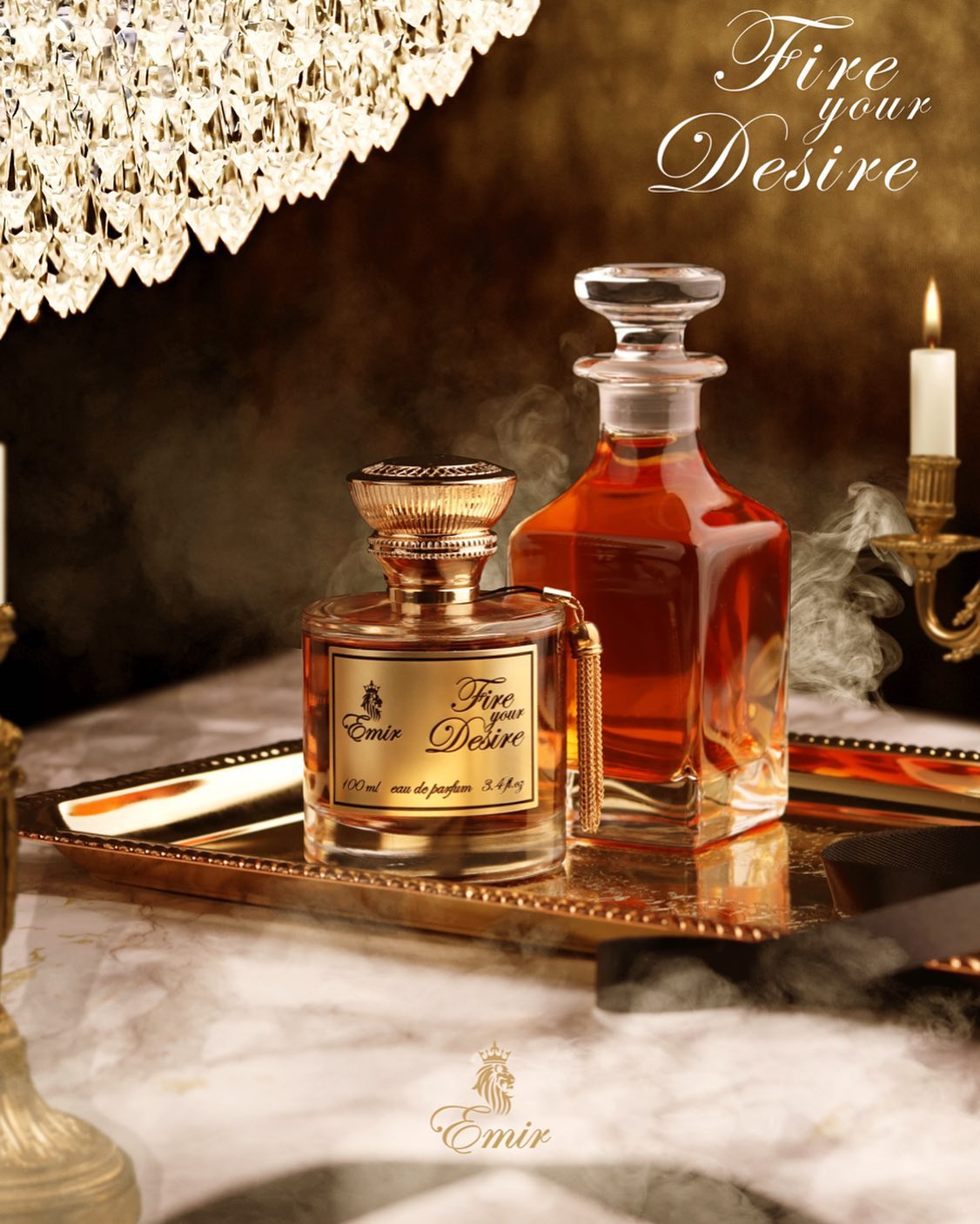 Emir Fire Your Desire Eau De Parfum 100ml 3.4 Fl.oz. Unisex Luxury Fragrance | Long Lasting