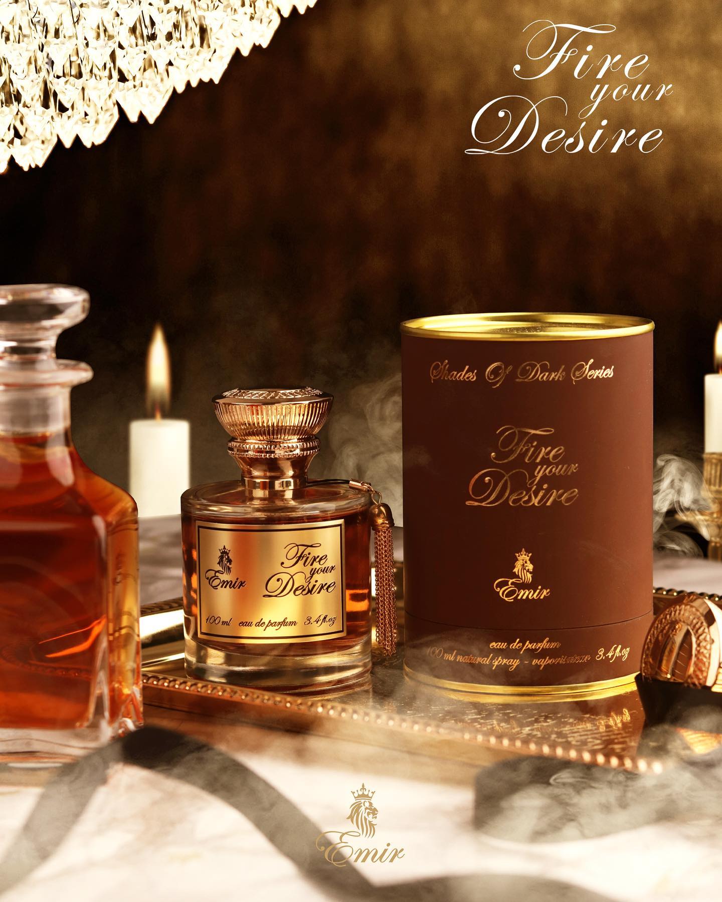 Emir Fire Your Desire Eau De Parfum 100ml 3.4 Fl.oz. Unisex Luxury Fragrance | Long Lasting