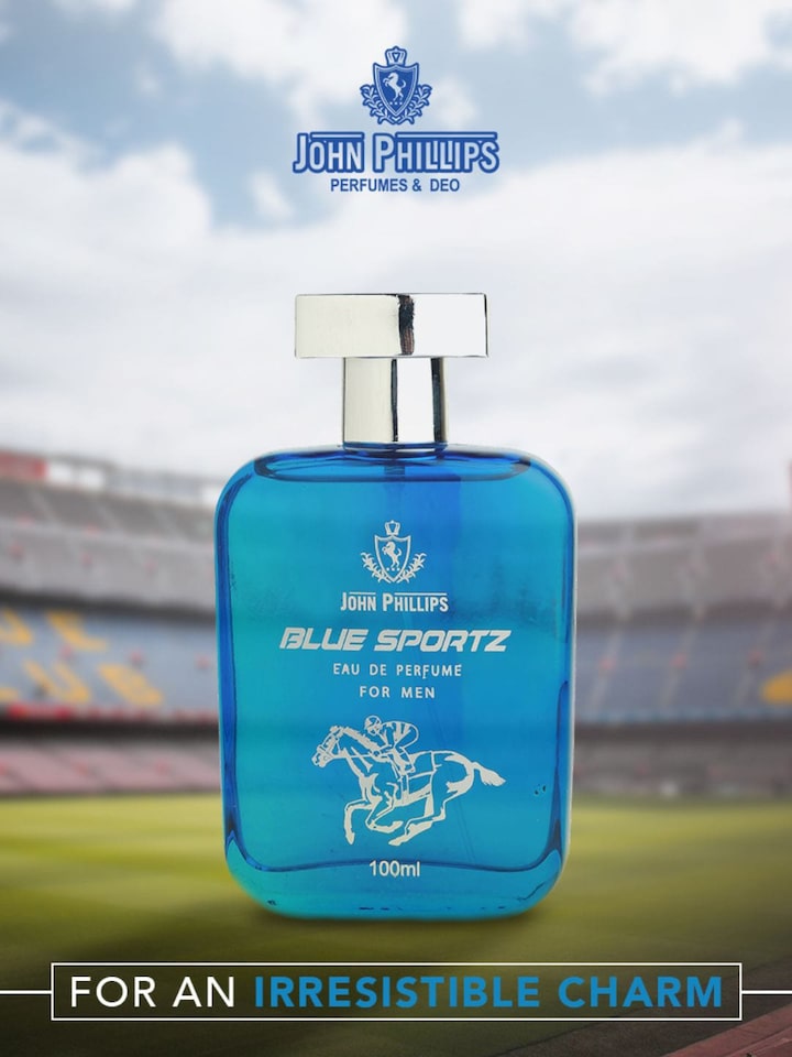 John Phillips Blue Sportz Eau De Perfume & Marconi Panama Rose Eau De Perfume 100ml 3.4 Fl.oz. Each Pack Of 2 For Men & Women