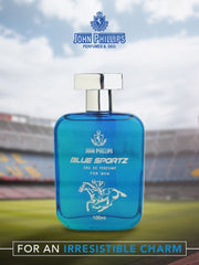 John Phillips Blue Sportz Eau De Perfume & Marconi Panama Rose Eau De Perfume 100ml 3.4 Fl.oz. Each Pack Of 2 For Men & Women