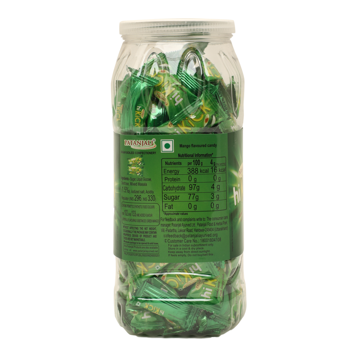 Patanjali Hikick Candy - Kacha Aam (Jar) 600gm