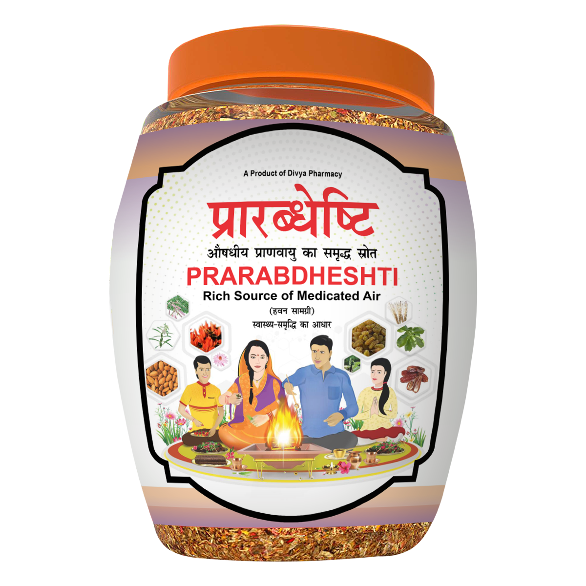 Patanjali Divya Prarabdheshti Hawan Samagri 400g Each (12 Pcs), With Kapoor Wood, 4.8kg