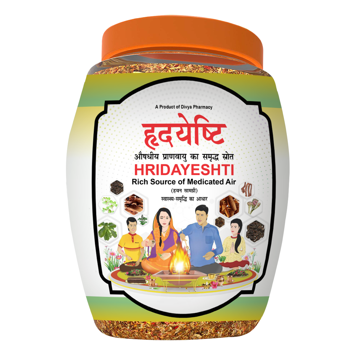 Patanjali Divya Hridayeshti (Hawan Samagri) 400gm Each (12 Pcs) With Bp, Cholesterol, 4.8kg