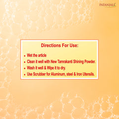 Patanjali Aastha Tamrakanti Shining Powder, With Easily Removes The Stains From Metal, 150gm
