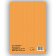 Patanjali Gyanpath Notebook (16.5x23.5 Cm) Orange, 172pages Single Line, Pack Of 1