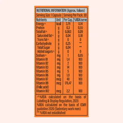 Patanjali Nutrela Vitamin B, Complex, 30 Cap, With Contains All Essential B Vitamins, 21gm