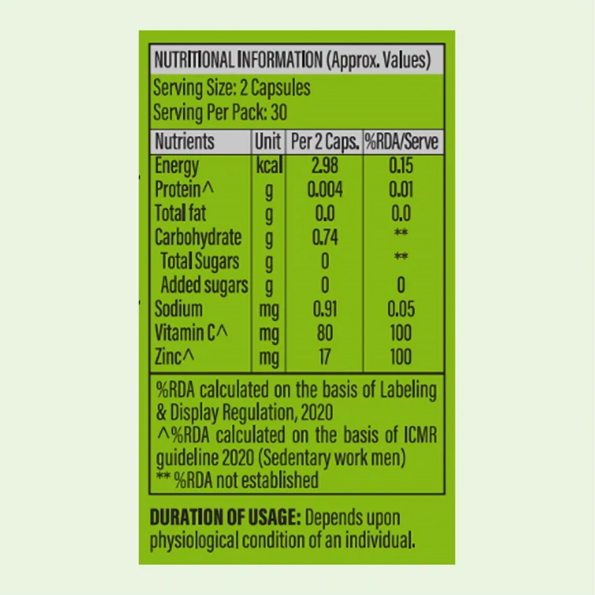 Patanjali Combo Patanjali Nutrela Vitamin C, Zinc, (Pack Of 2), With Potent Anti Oxidant, 78gm