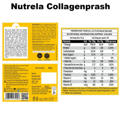 Patanjali Combo-Nutrela Collagenprash (400g) + Nutrela B12 Capsule (30n) + B-Complex (30n), 432gm