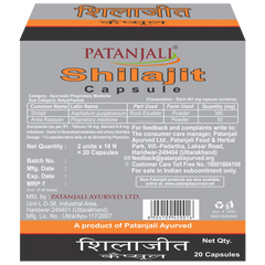 Patanjali Combo Shilajit, With Shilajit, Amla Rasayan, 22gm, Pack Of 2