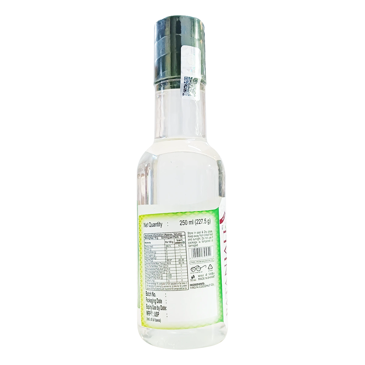 Patanjali Virgin Coconut Oil 250ml
