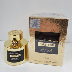 Lattafa Confidential Private Gold Eau De Parfum 100ml 3.4 Fl.oz. Unisex Fragrance