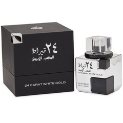 Lattafa 24 Carat White Gold Eau De Parfum 100ml 3.4 Fl.oz. Unisex Fragrance | Long Lasting