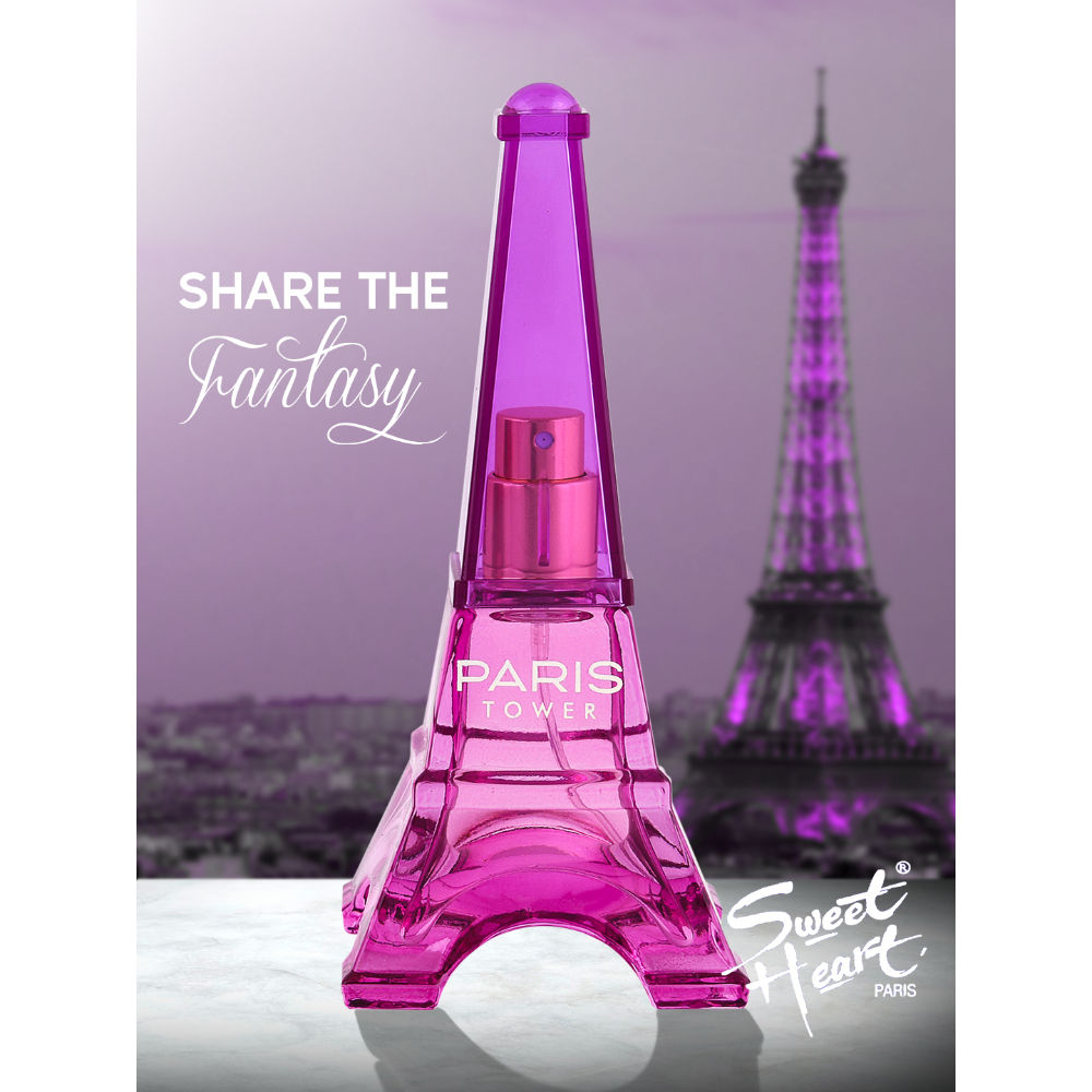 Sweet Heart Purple Paris Tower Eau De Parfum 70ml 2.3 Fl.oz.