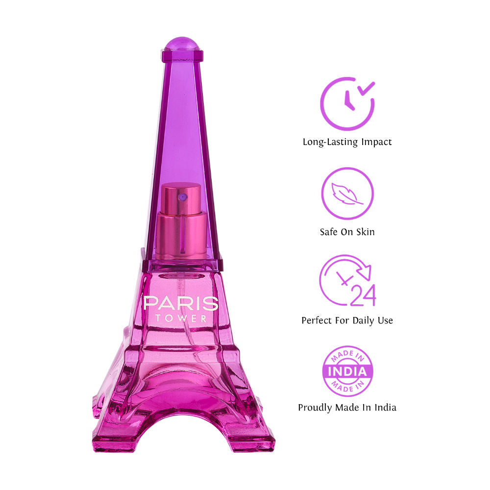 Sweet Heart Purple Paris Tower Eau De Parfum 70ml 2.3 Fl.oz.