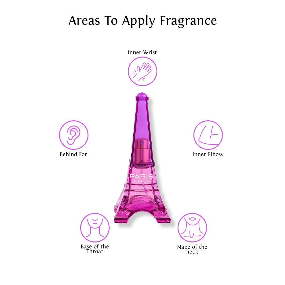 Sweet Heart Purple Paris Tower Eau De Parfum 70ml 2.3 Fl.oz.