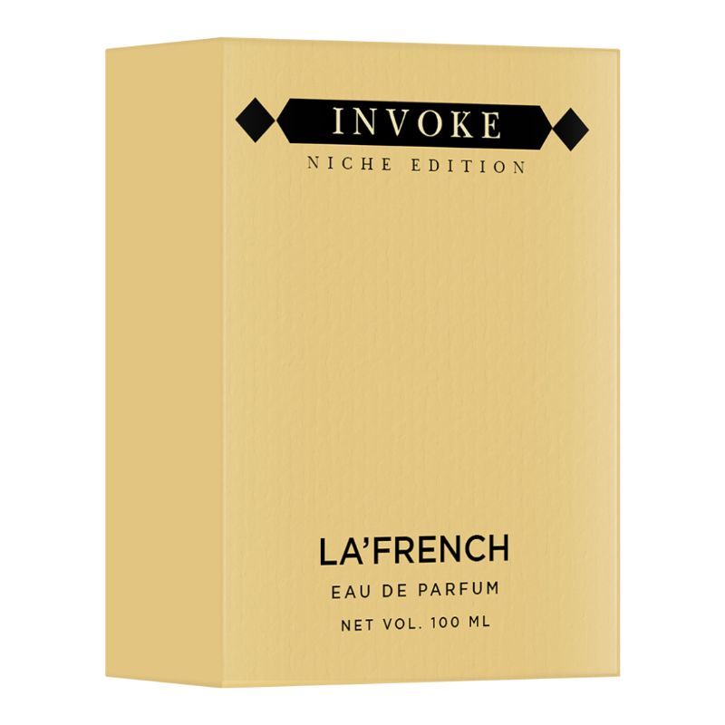 La French Invoke Eau De Perfume 100ml 3.4 Fl.oz. | Long Lasting & Unisex Fragrance | Perfect For Everyday Use