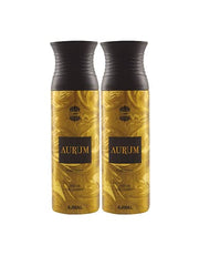 Ajmal Aurum Pour Femme Parfum Deodrant 200ml 6.4 Fl.oz. Each Pack Of 2 | Perfect Gift For Girlfriend